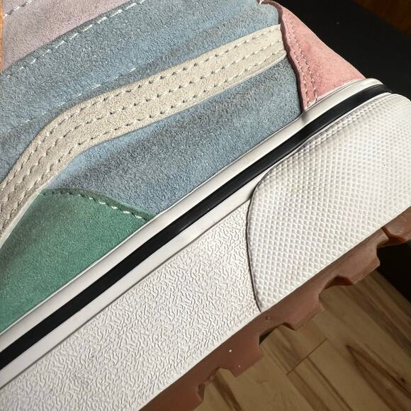 VANS Sk8 Hi MTE 2.0 DX Size 10 Womens Pastel Colorblock Sneakers Skate Retro Y2K - Picture 4 of 7